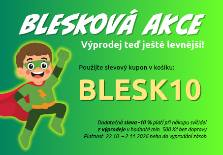 Blesková akce -10% na výprodej